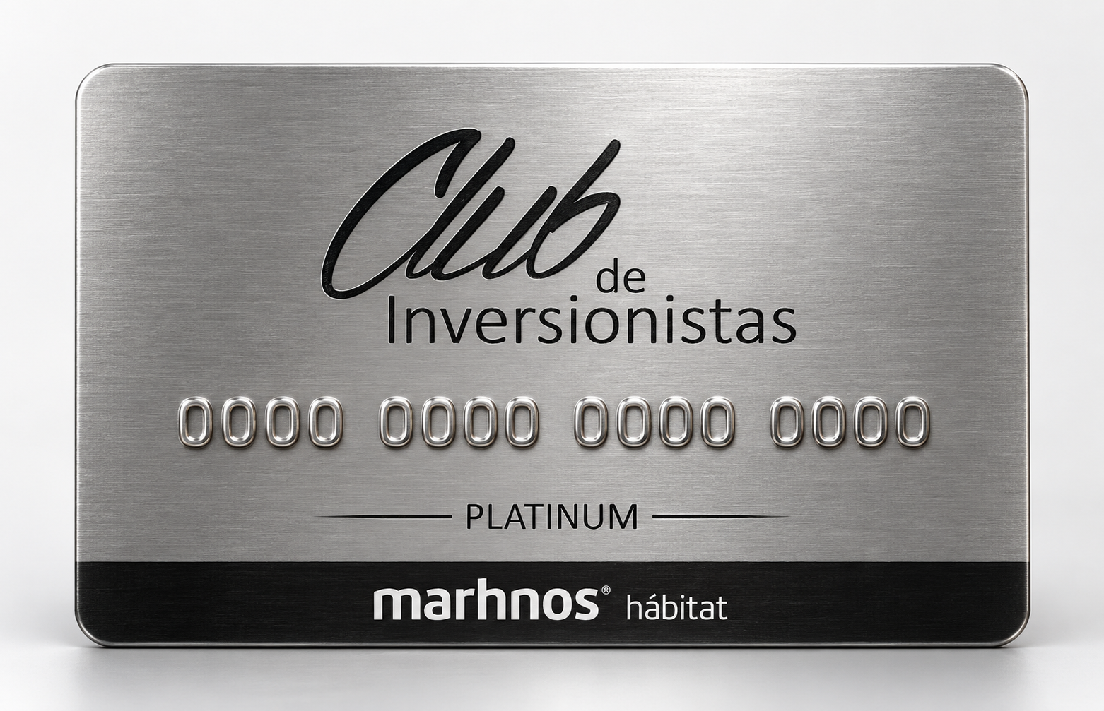 Tarjeta Platinum del Club de Inversionistas Marhnos Hábitat